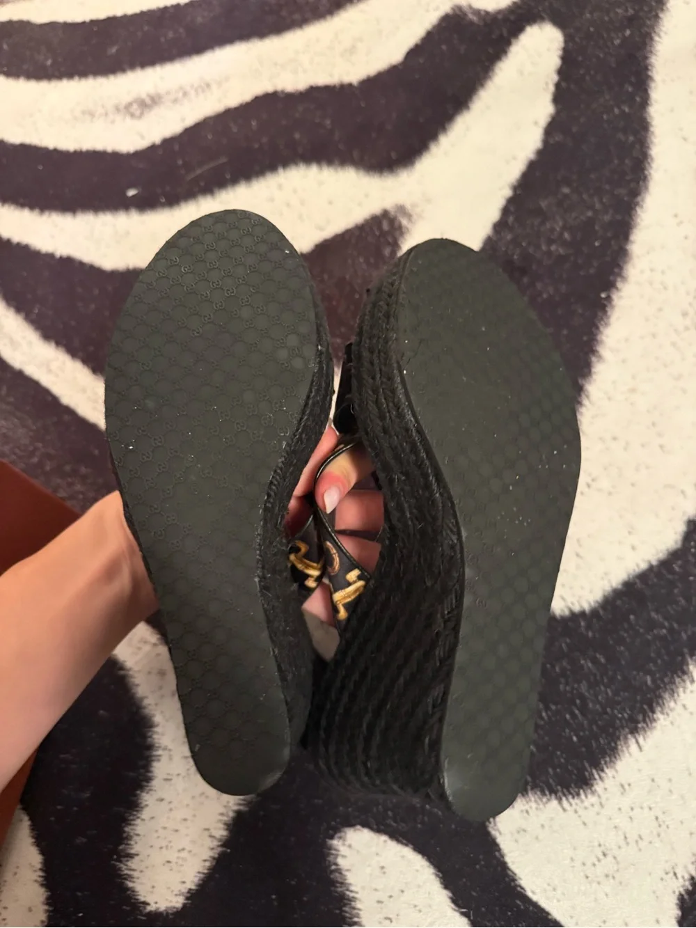 Gucci Horsebit Accent Satin Espadrilles
